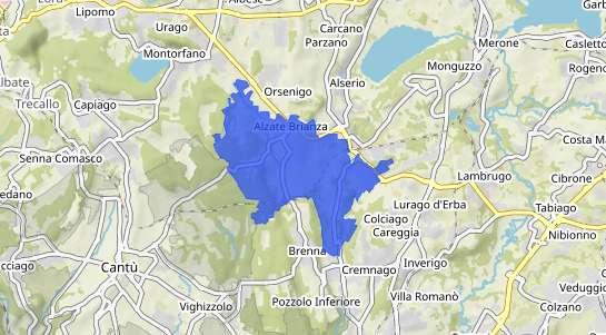 Prezzo degli immobili Alzate Brianza