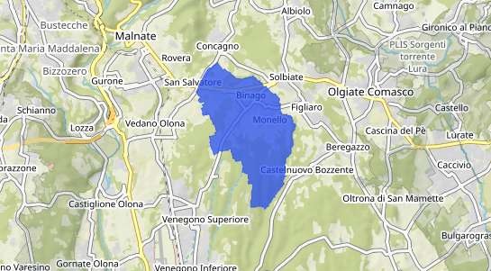 Prezzo degli immobili Binago