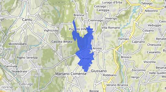 Prezzo degli immobili Carugo
