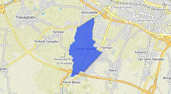 Prezzo degli immobili Castel Mella