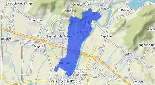 Prezzo degli immobili Castelli Calepio