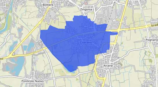 Prezzo degli immobili Ciserano
