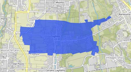 Prezzo degli immobili Cogliate