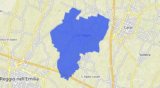 Prezzo degli immobili Correggio