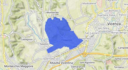 Prezzo degli immobili Creazzo