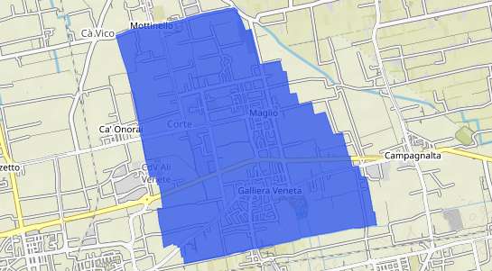 Prezzo degli immobili Galliera Veneta