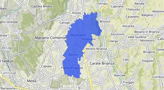 Prezzo degli immobili Giussano