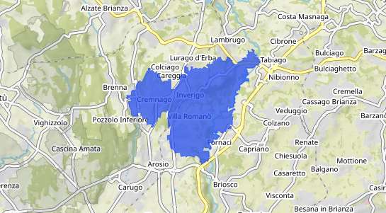Prezzo degli immobili Inverigo