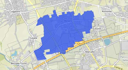 Prezzo degli immobili Mesero