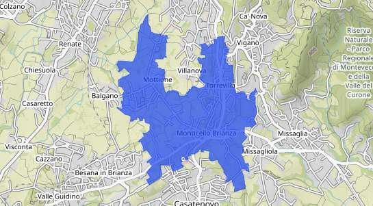 Prezzo degli immobili Monticello Brianza
