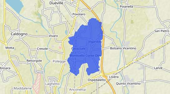 Prezzo degli immobili Monticello Conte Otto