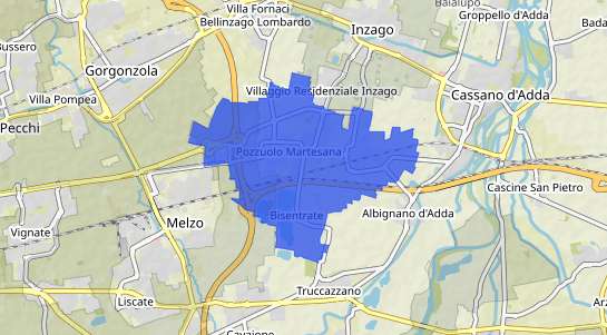 Prezzo degli immobili Pozzuolo Martesana