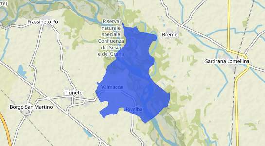 Prezzo degli immobili Valmacca